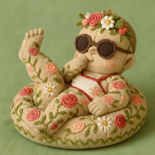 Baby in Floral/Botanical style