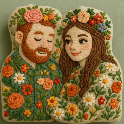 Couple Floral/Botanical plushy toy