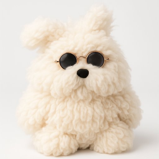 Labrador Fluffy/Sherpa plushy toy