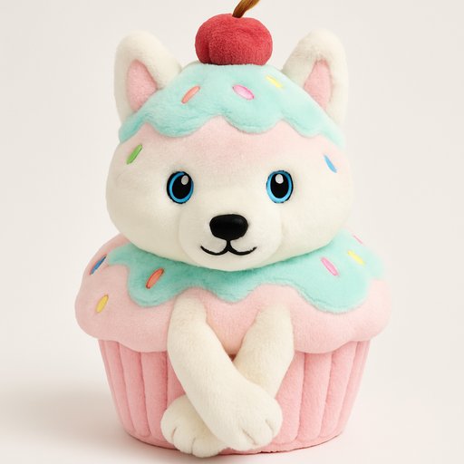 Husky Food/Dessert plushy toy