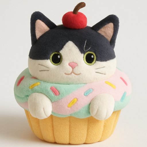 Orange Tabby Cat in Food/Dessert style