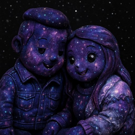Couple in Galaxy/Cosmic style