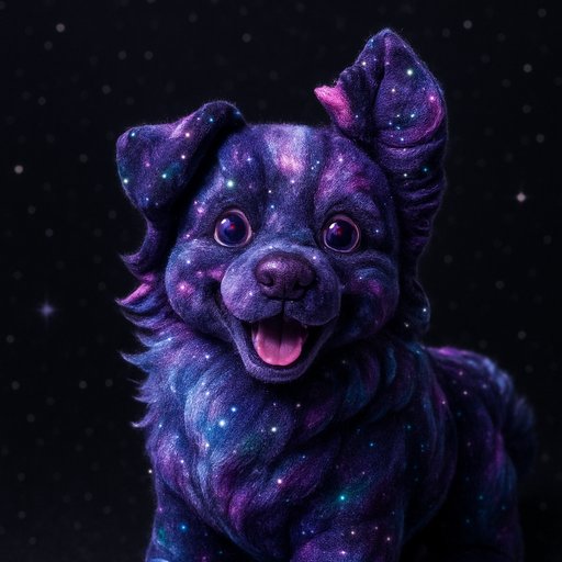 Pomeranian in Galaxy/Cosmic style