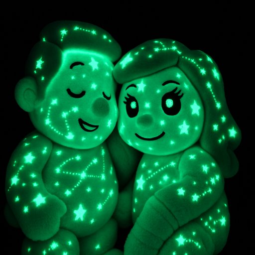 Couple Glow-in-the-Dark plushy toy