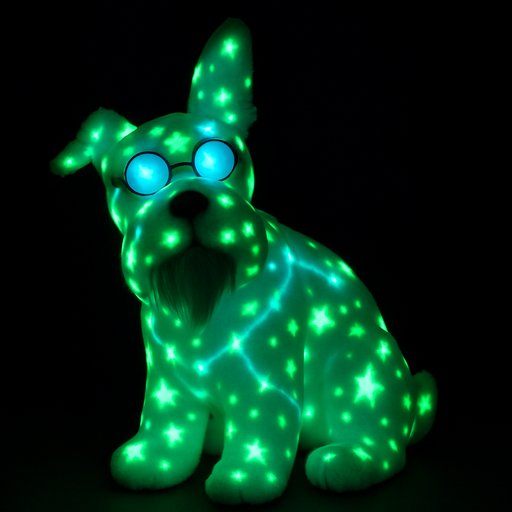 Labrador Glow-in-the-Dark plushy toy