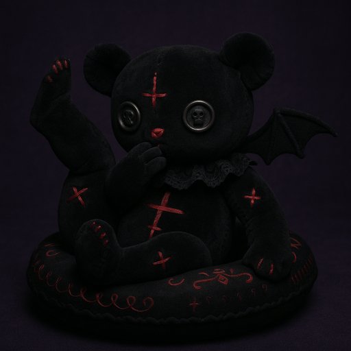 Baby in Goth/Dark style