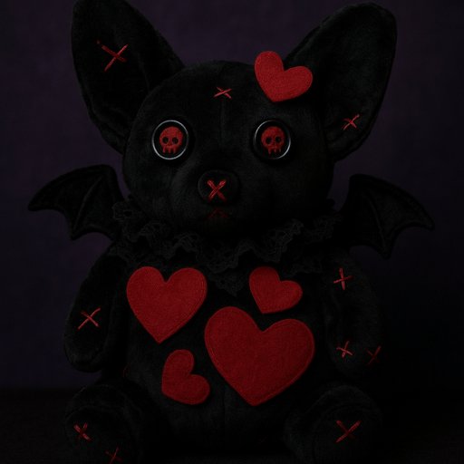 Corgi in Goth/Dark style