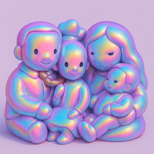 Holographic/Iridescent Family variant 2