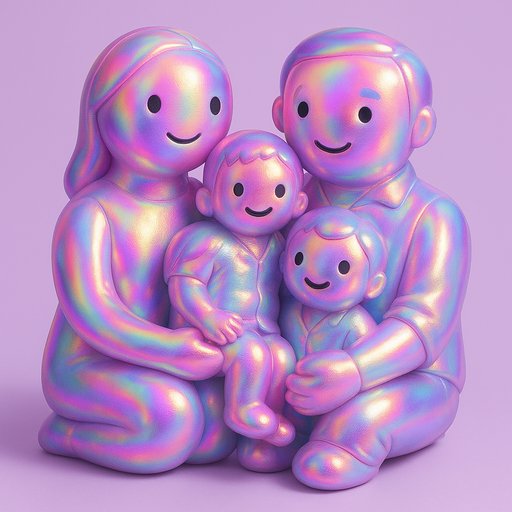Holographic/Iridescent Family variant 3