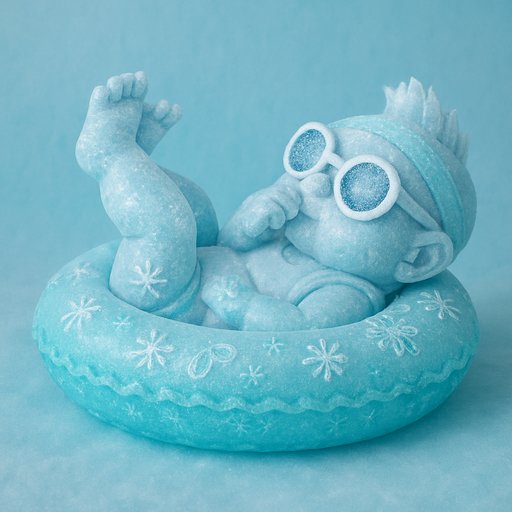 Baby in Ice/Frozen style