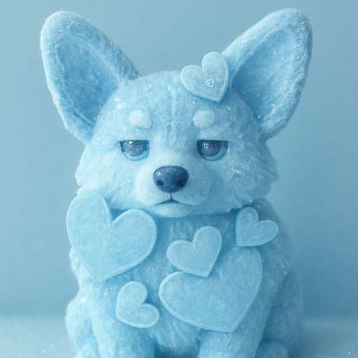 Corgi in Ice/Frozen style