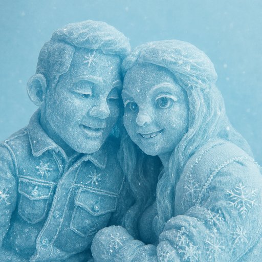 Couple in Ice/Frozen style