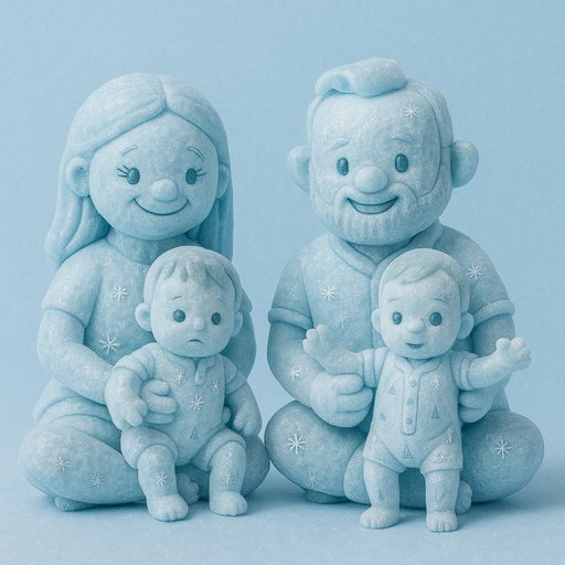 Family in Ice/Frozen style