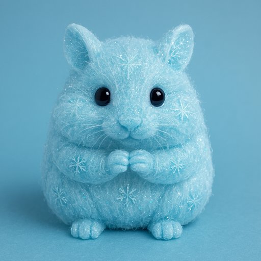 Hamster in Ice/Frozen style