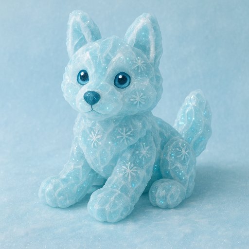 Husky in Ice/Frozen style