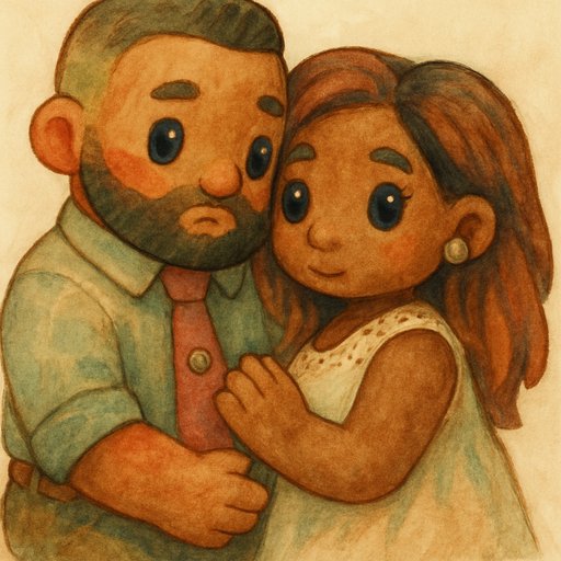 Japanese Hand-Painted Animation Couple variant 2