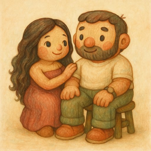 Japanese Hand-Painted Animation Couple variant 4