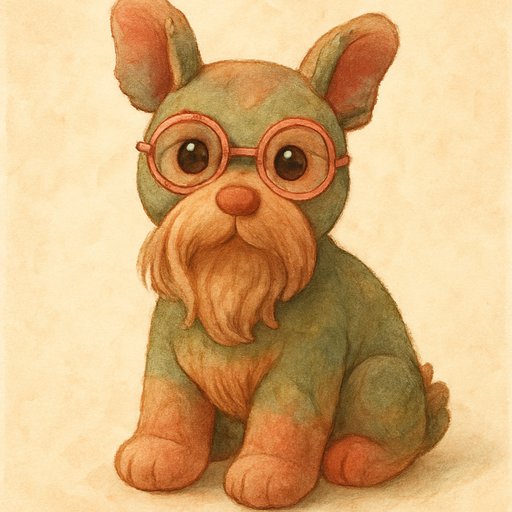 Labrador Japanese Hand-Painted Animation plushy toy