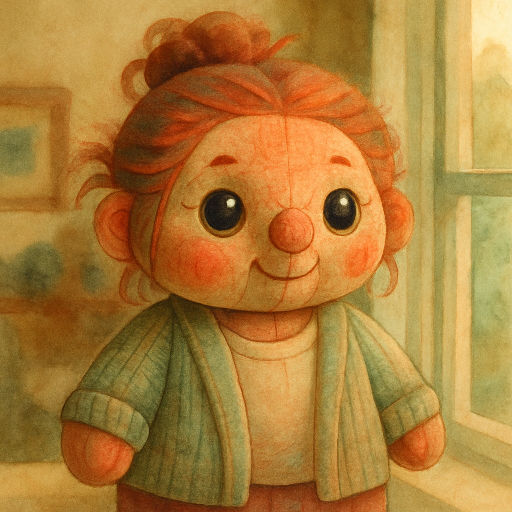 Japanese Hand-Painted Animation plushy style example