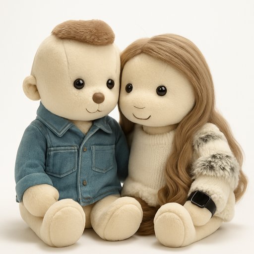Couple Luxury Floppy Plush plushy toy transformation