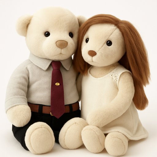 Luxury Floppy Plush Couple variant 2
