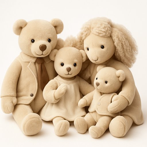Luxury Floppy Plush Family variant 2