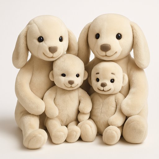 Luxury Floppy Plush Family variant 3