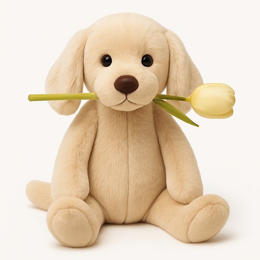 Golden Retriever in Luxury Floppy Plush style