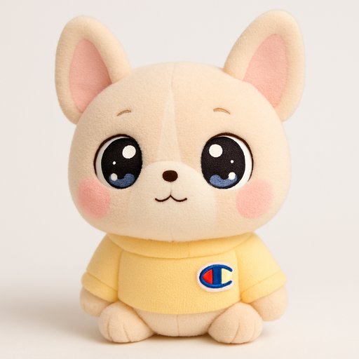 French Bulldog in Kawaii style