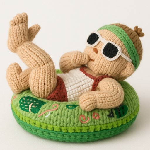 Baby in Knitted/Yarn style
