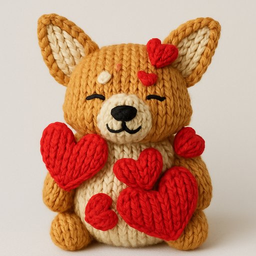 Corgi in Knitted/Yarn style