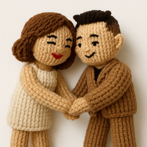 Knitted/Yarn Couple variant 3