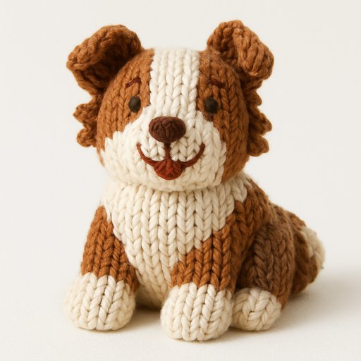 Pomeranian in Knitted/Yarn style