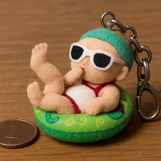 Baby in Miniature/Keychain style