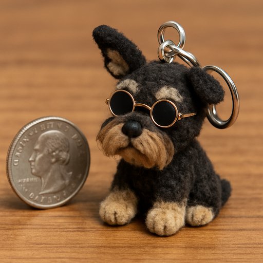 Labrador in Miniature/Keychain style