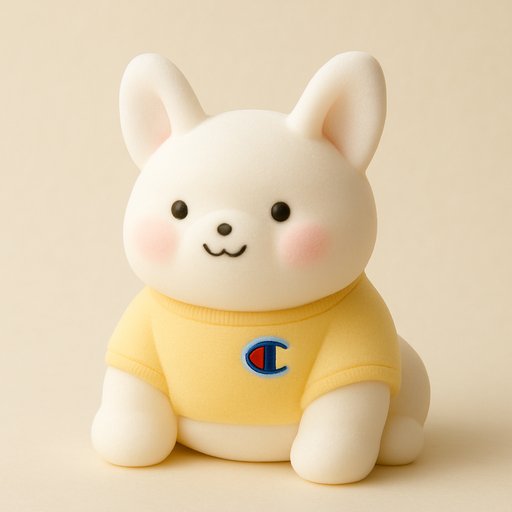 French Bulldog in Mochi Soft style