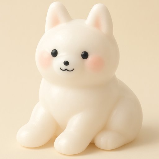 Husky in Mochi Soft style