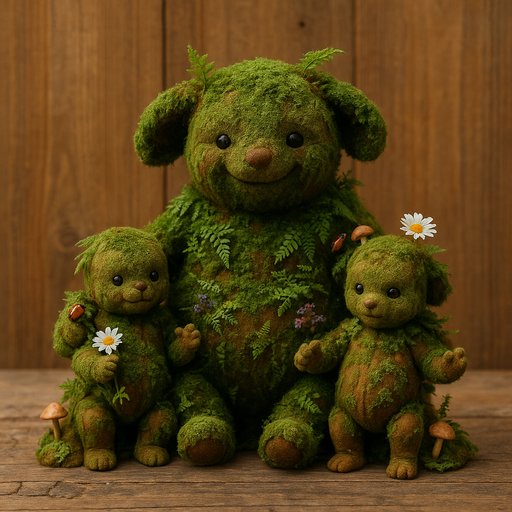 Family Moss/Living Plant plushy toy
