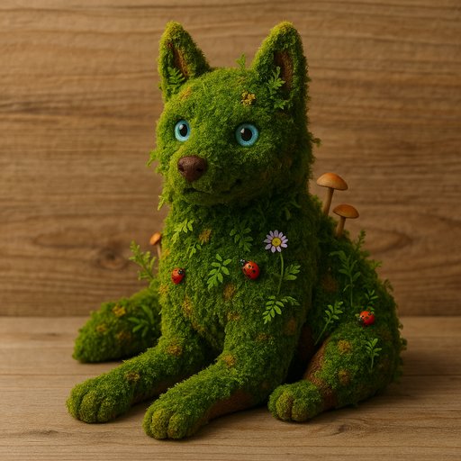 Husky Moss/Living Plant plushy toy