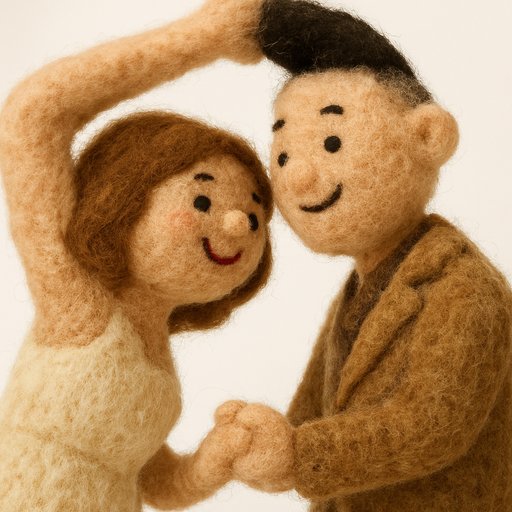 Needle Felt Couple variant 3