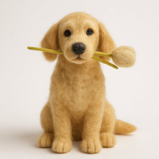 Golden Retriever in Needle Felt style