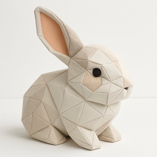 Bunny Origami/Paper plushy toy