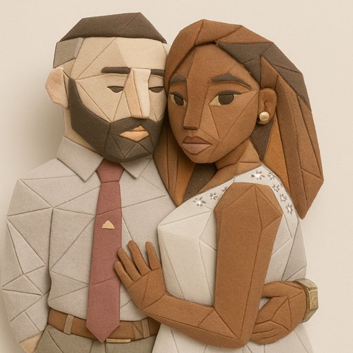 Origami/Paper Couple variant 2