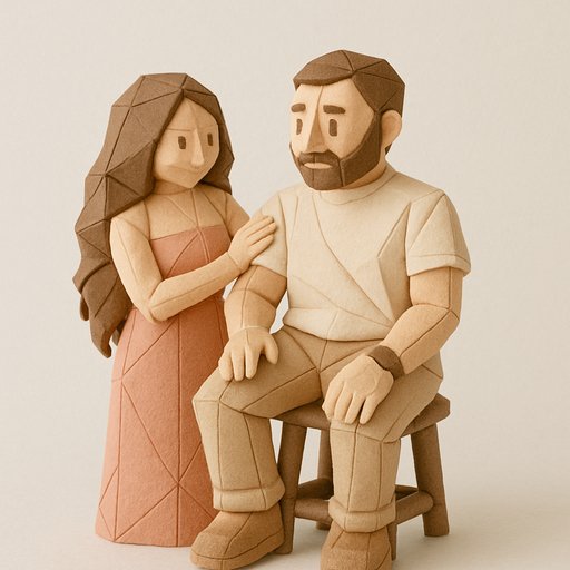 Origami/Paper Couple variant 4