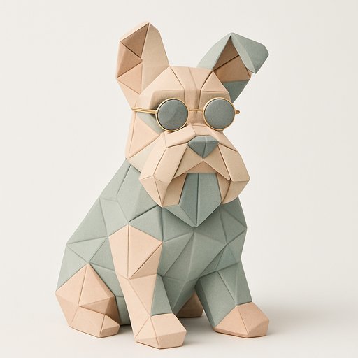 Labrador in Origami/Paper style