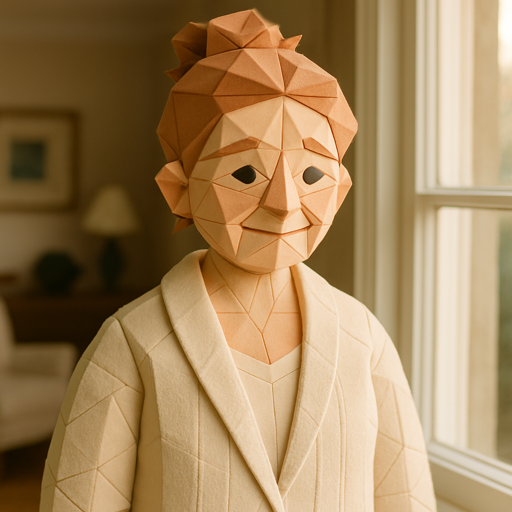 Origami/Paper plushy style example