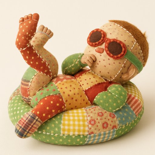 Baby in Patchwork/Quilted style