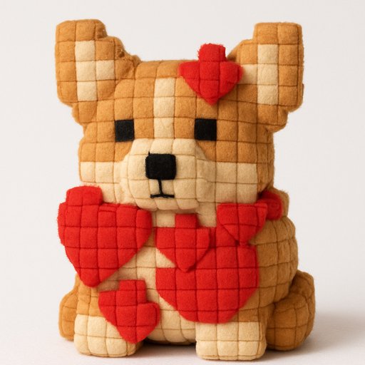 Corgi in Pixel/8-Bit style