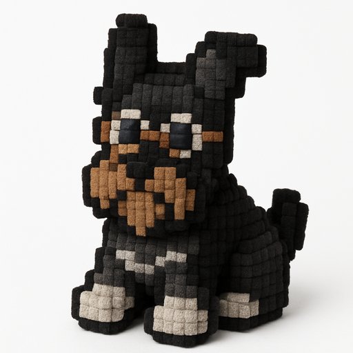 Labrador in Pixel/8-Bit style