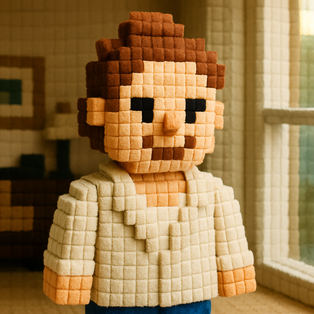 Pixel/8-Bit plushy style example